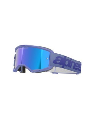 Vision 5 MX ATV MTB Off Road Goggle (Purple - Mirror Blue Lens)