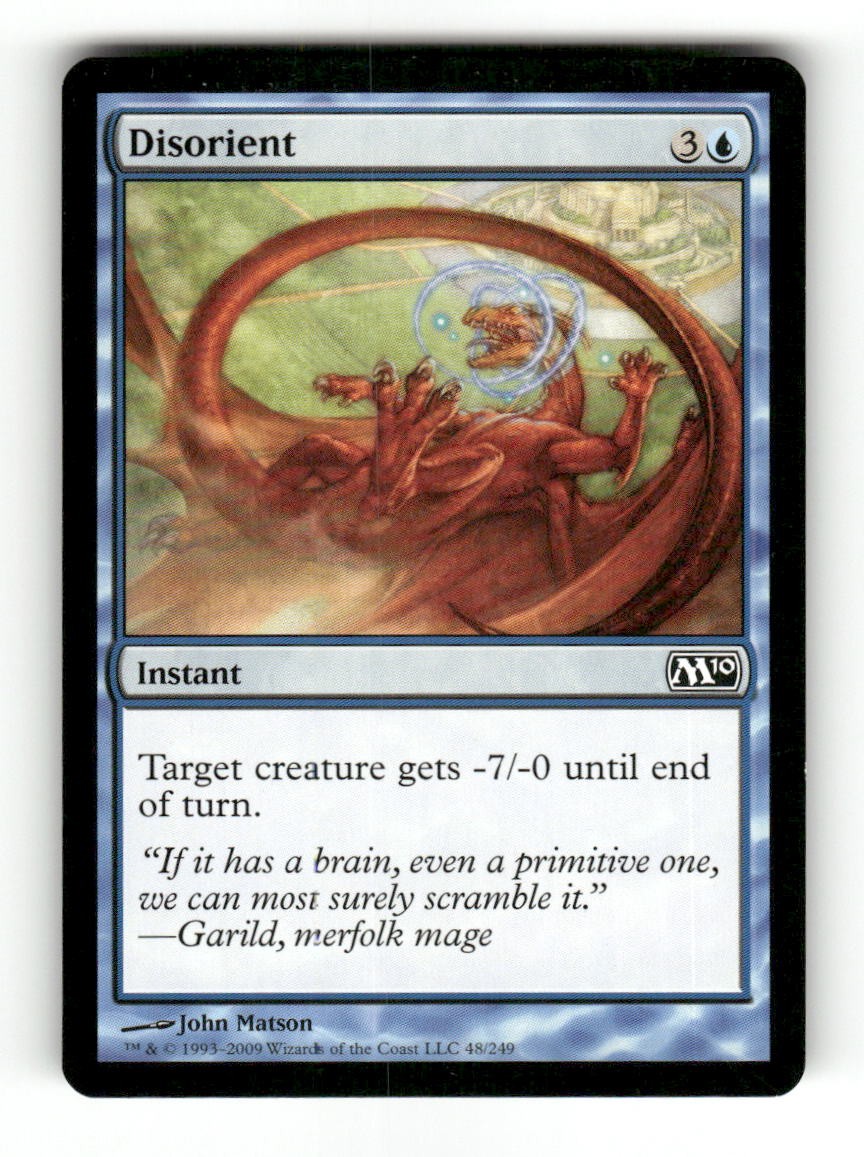 Disorient 48 Common Magic 2010 (M10) Magic: The Gathering Lightly Played