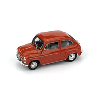 Fiat 600D Berlina 1960 Rosso Fiat 1:43 Brumm Auto Stradali -D- Neues Modell