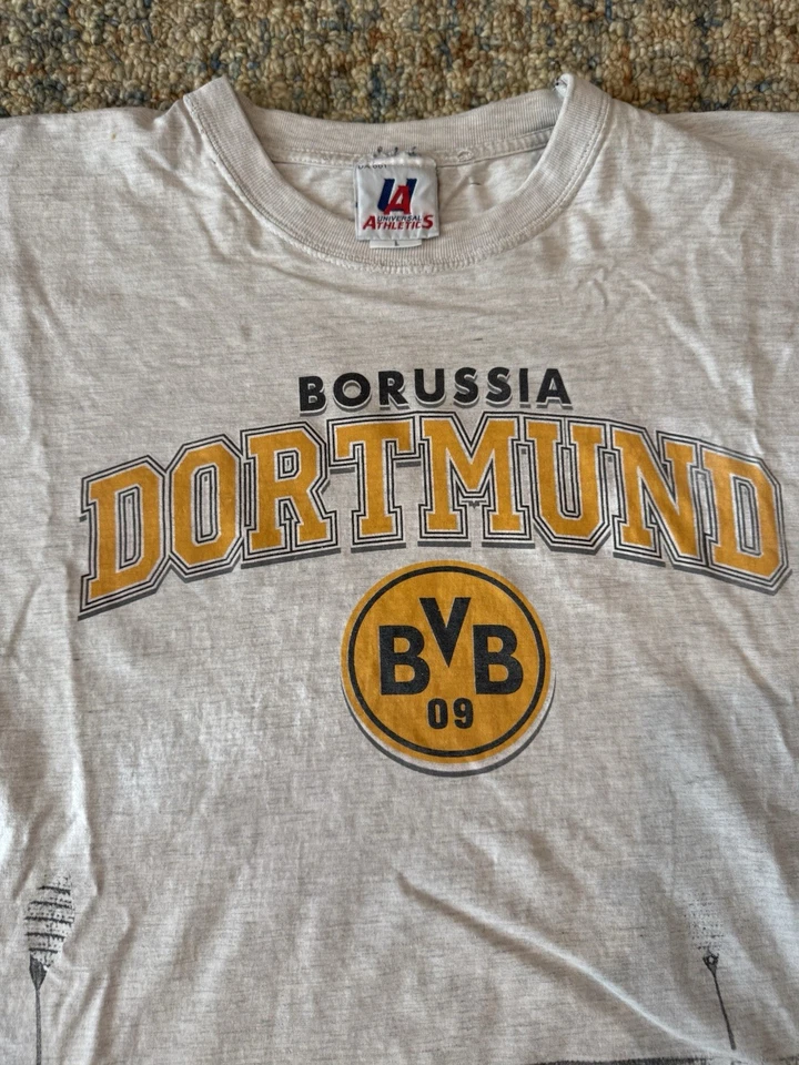 Camiseta de fútbol vintage Borussia Dortmund años 90 talla grande (se ajusta a lo grande)  Foto 2 de 4