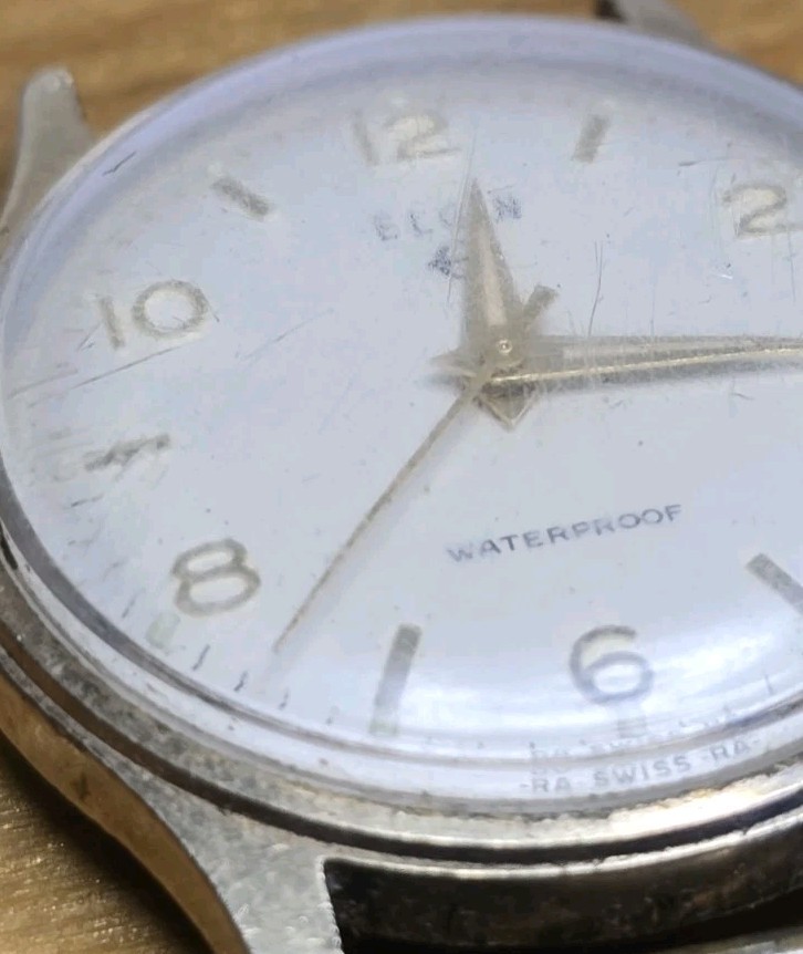 Vintage Elgin Waterproof Watch Swiss Made Radium Dial Untested As Is | eBay
