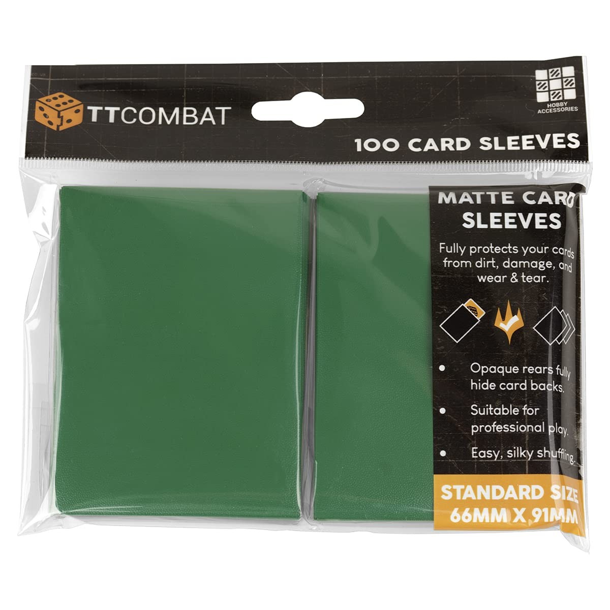 TTCombat BNIB 100 Standard Card Sleeves - Green