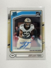 2024 Panini Clearly Donruss #92 Jaylan Ford RC Rated Rookie Auto gl12