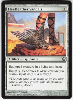 Fleetfeather Sandals 216 Common Theros Magic: The Gathering Near Mint