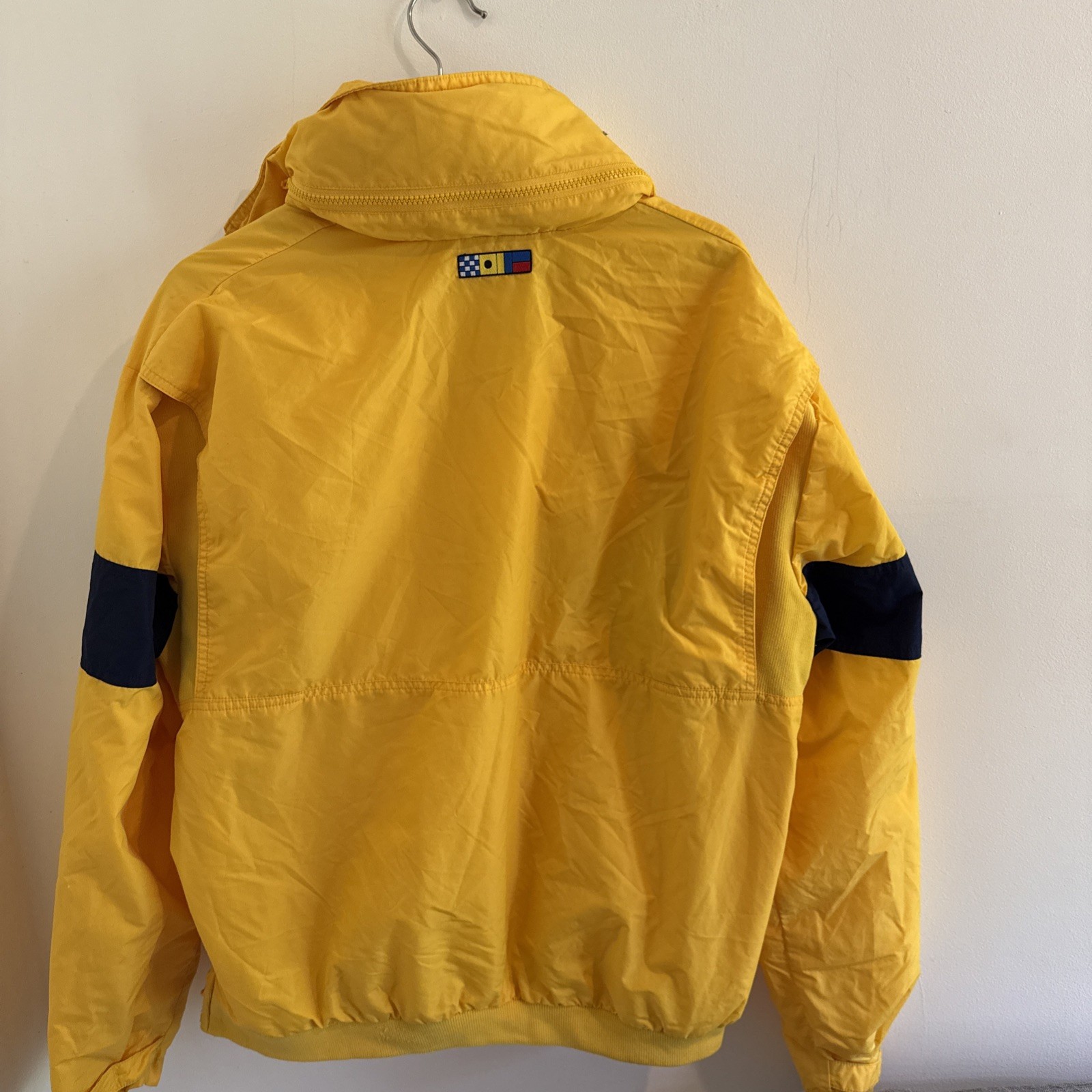1980's Nike Rare 4 Button Windbreaker Yellow Size Large image 7