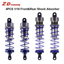 Set molle ammortizzatore ammortizzatore anteriore posteriore in metallo per 1/10 RC auto buggy fuoristrada