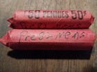 Two Pre 1982 Lincoln Memorial Cent Rolls. Better Way To Stack Copper Than Rounds — photo 1