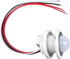 DC 12V/24V Motion Sensor Light Switch,PIR Smart Infrared Human Body White 