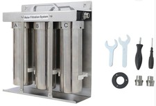 NEW Under Sink 3-Stage Water Filter System Stainless Steel Softener RV Boat Home