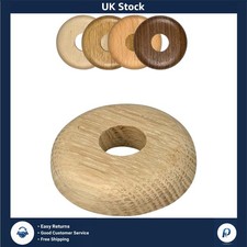 2 Oak Radiator Pipe Covers 22mm Collars for Heater Floor Ring