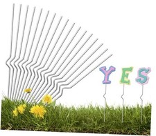 36 Pcs Yard Sign Stakes -13  Metal Wire Stakes- Heavy Duty Stainless 36Pack