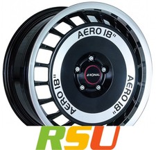 Ronal R50 Aero schwarz-frontkopiert 8x18" ET35 LK5 112 ML 76 Alufelgen 18 Zoll