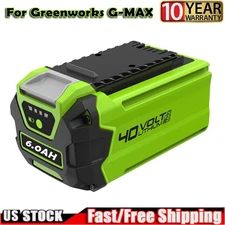 NEW 6.0Ah 40V For Greenworks G-MAX Li-ion Battery 29472 29462 29252 20202