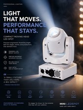 U'King Beam 120W Stage Moving Head Light LED GOBO RGBW DJ DMX Disco Club Light