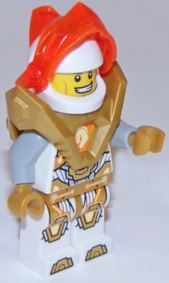 LEGO  Minifig nex141 - Lance Richmond - Trans-Neon Orange Visor