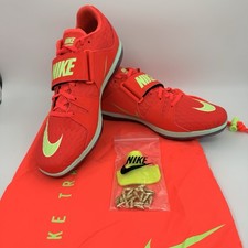 Nike High Jump Elite Track  Field Jumping Spikes Men  s Size 9.5 FZ9636-600 NEW