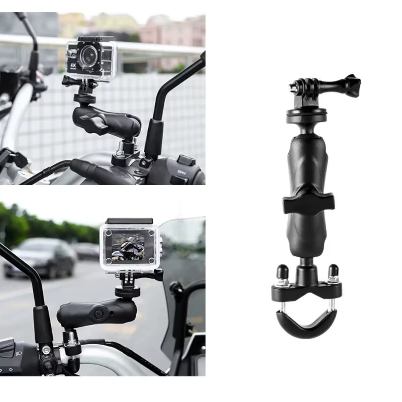 Supporto per Bicicletta per Montaggio Su Manubrio Moto per Gopro Hero 13 12 11 1 - Immagine 3 di 4