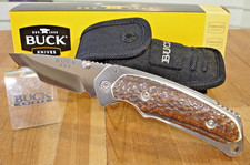 LEROY REMER BUCK KNIFE 277 ALPHA HUNTER BOS S30V BLADE ELK ANTLER HANDLE SHEATH