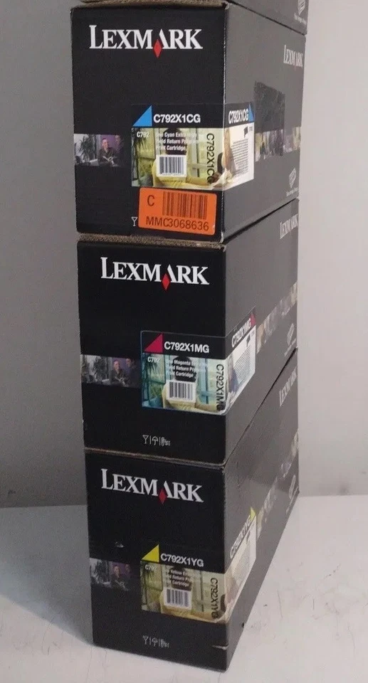 Paquete de 3 tóner de alto rendimiento LEXMARK cian C792X1CG + magenta C792X1MG + amarillo C792X1YG Foto 4 de 4