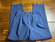 Briggs New York Pants, Women's Size 8, Navy Blue, Dress Pants, Pleated, Vintage