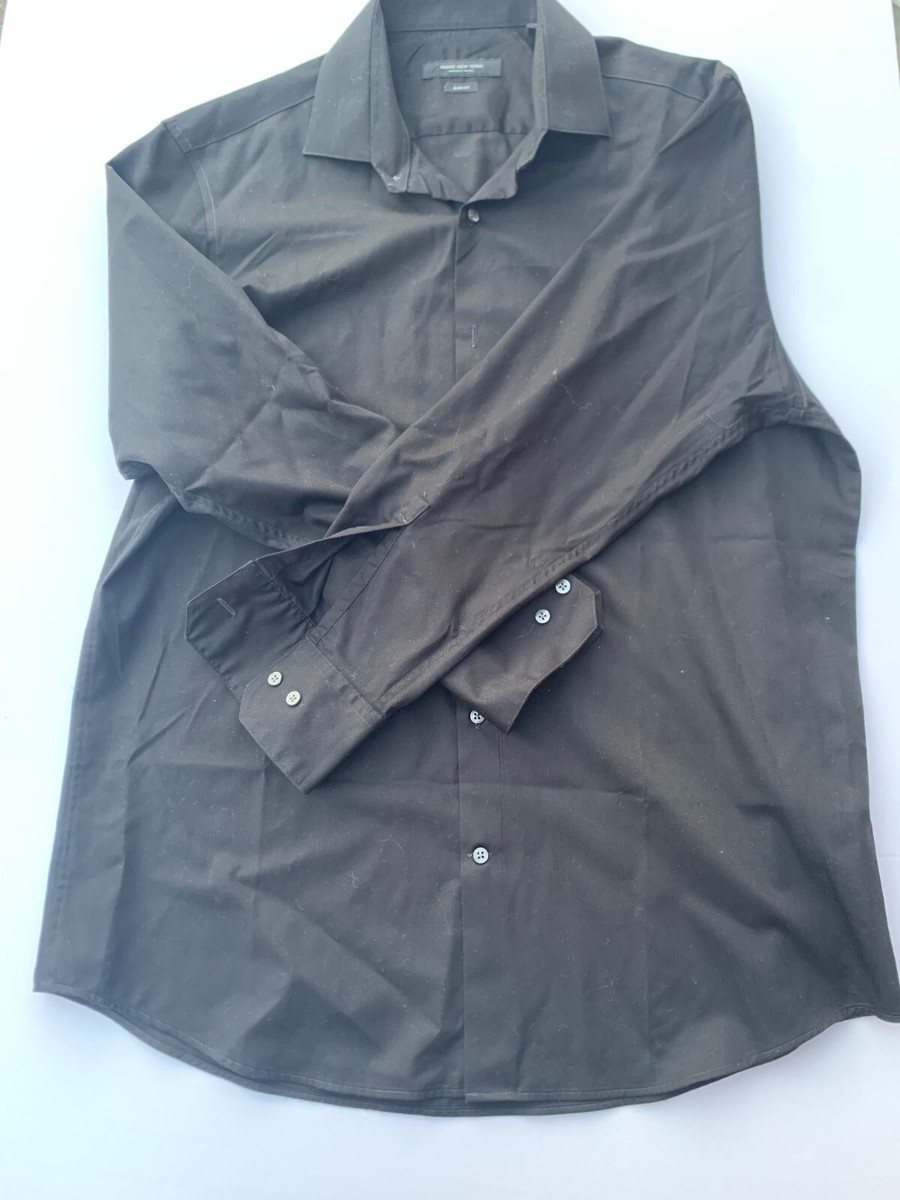 andrew marc dress shirts MARC NEW YORK ANDREW MARK MENS SLIM FIT LONG SLEEVE DRESS SHIRT SIZE 32/33