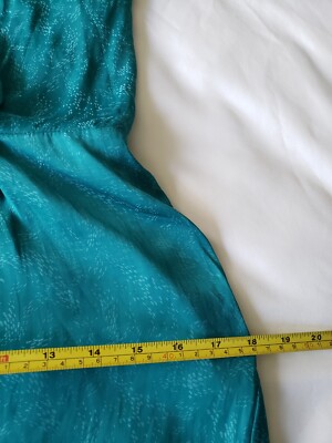 Samsoe & Samsoe Willow ML Long Cut Out Lace Back Brocade Green Dress Size S  | eBay