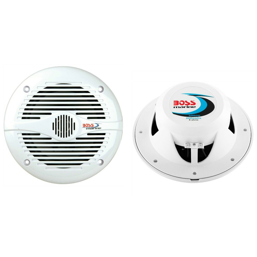 Offerta Boss Audio MR60W 165mm 200W Waterproof Casse Marine + Sticker