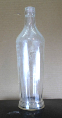 Vtg Clear beveled glass Bottle Catsup H.J. Heinz Co. 255 Pat.D 10'' Rare find