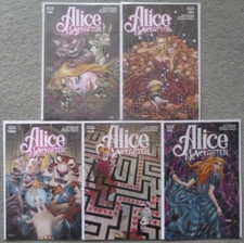 ALICE NEVER AFTER #1-5 SET..PANOSIAN/SPALLETTA..BOOM 2023 1ST PRINTS..NM..2,3,4