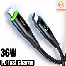 Mcdodo 36W USB-C To iPhone Fast Charger Cable PD 4/6Ft LED For Apple 12 11 XR 8