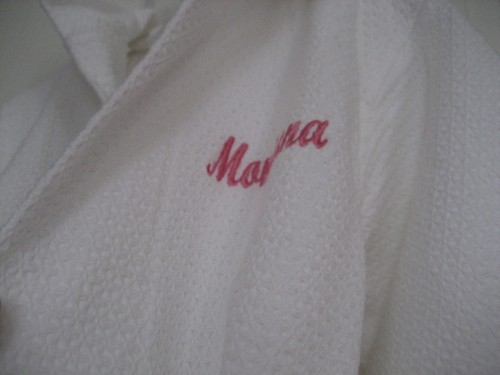 NEW Girls S 6-8 MIRKO White HOODED KIMONO WAFFLE WEAVE ROBE Montana Wrap Tie - Picture 5 of 11