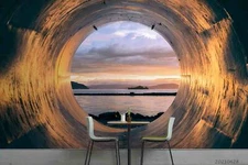 3D Ocean Sunset Wallpaper Wall Mural Removable Self-adhesive Sticker2940