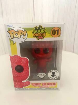 Funko Pop Redberry Sour Patch Kid 01 Diamond It'Sugar Exclusive Vinyl Figure Toy