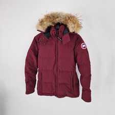 Canada Goose Chelsea Parka Heritage Fur Coat - M - Burgundy - Rrp £1395