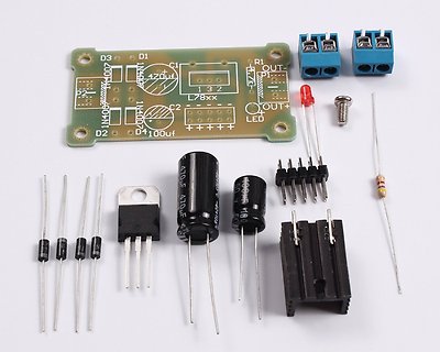 5 PZ LM7809 Step Down Modulo Di Alimentazione 12V-35V A 9V Kit Fai Da Te - Foto 7