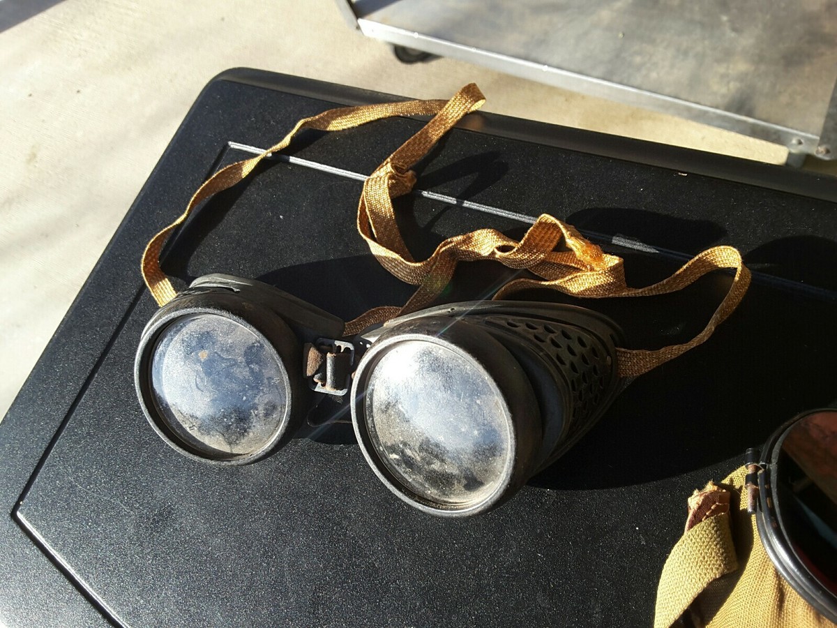 Lunettes Steampunk Vintage pour Motard, Casque Rétro