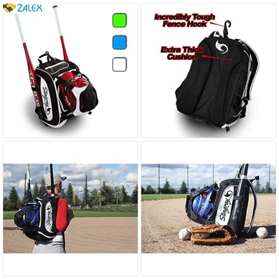 softball backpack with helmet holder