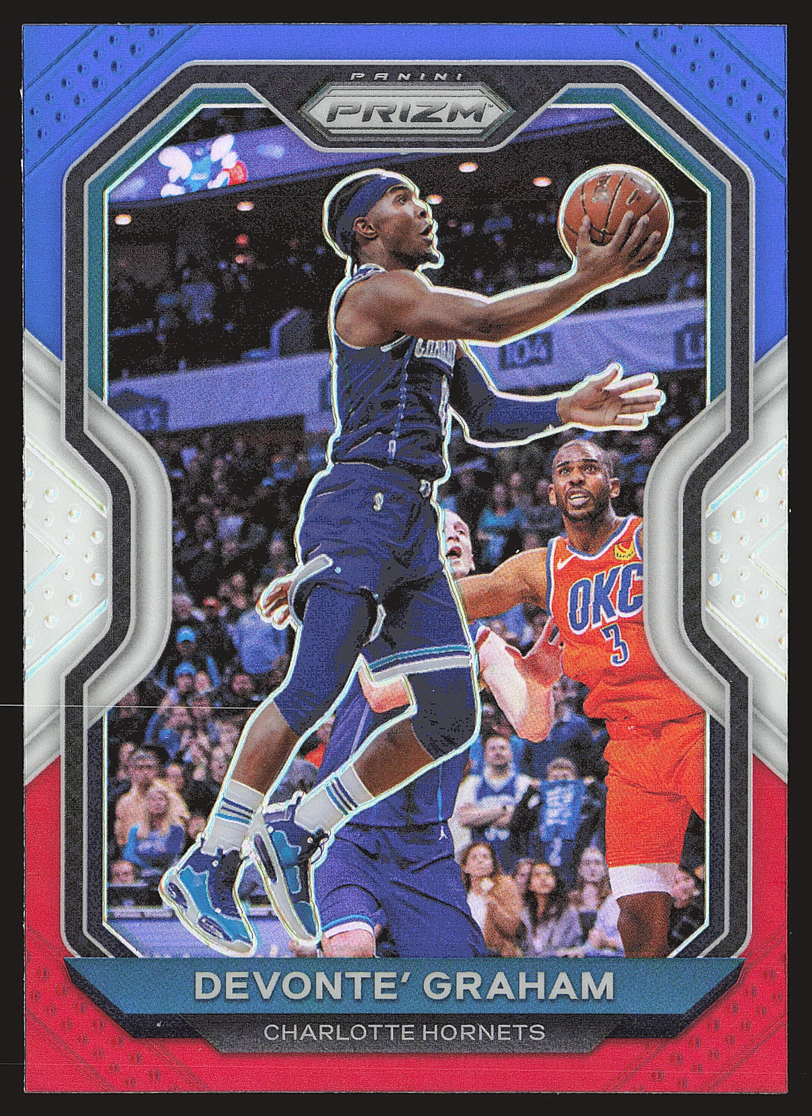 2020-21 Panini Prizm #73 Devonte' Graham Red, White and Blue Prizms