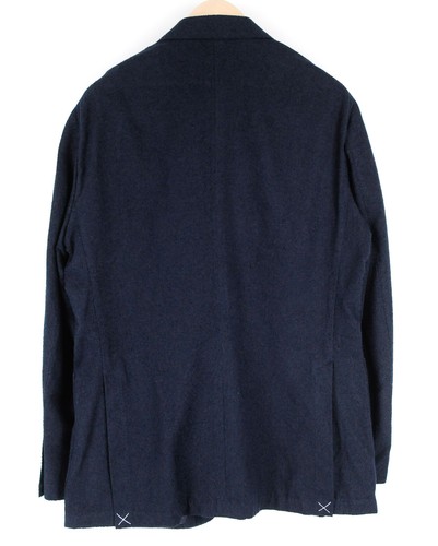 Suitsupply Herren Havana Blazer UK44R Slim Navy Klassisch Wolle Baumwolle Leinen - Bild 3 von 8
