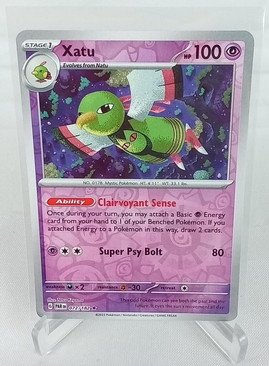 Xatu 72/182 Paradox Rift Reverse Holo Rare Pokémon Card 2023 | eBay