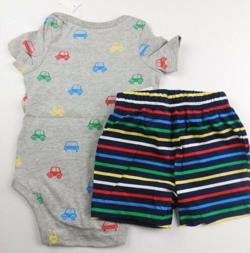 TOP/BODYSUIT & SHORTS--GAP--Baby Boy CARS 2 Pc Set--SIZE 12-18 Months--BRAND NEW - Picture 2 of 3
