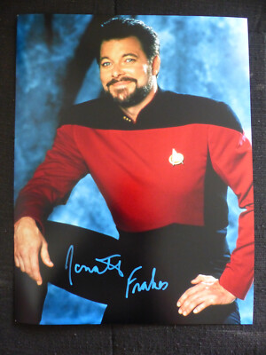 JONATHAN FRAKES signed Autogramm signiert auf 30x40 cm ''STAR TREK'' Foto LOOK