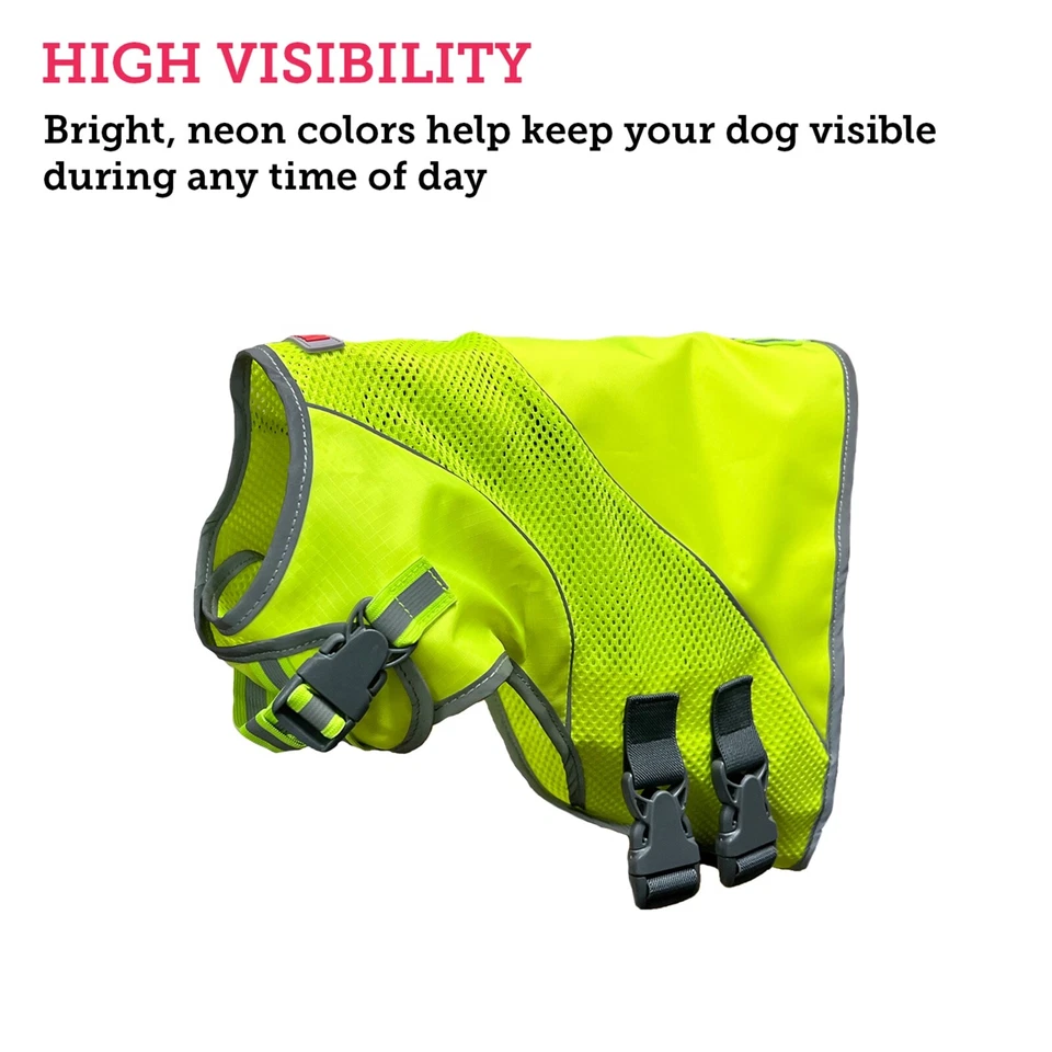 Kong Reflective Dog Vest Walking Safety Harness High Visibility Outdoor Jacket - Image 3 of 4