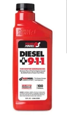 2 Pack- 911 Fluid, Power Service 8025 32 oz Diesel 911 Fuel De-Icer  Additive 