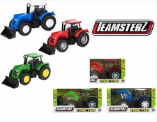 Teamsterz Diecast Plastic Toy Small Farm Tractor with bucket  X 1 Random Sent