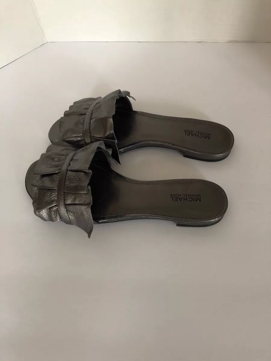 Michael kors bella ruffle sandal sale