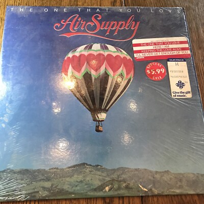 AIR SUPPLY ''THE ONE THAT YOU LOVE'' - 1981-Arista Vinyl LP - AL 9551 Shrink Hype