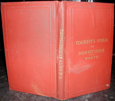 TOURISTENFÜHRER für DORSETSHIRE Coast RAIL & Road R N Worth 1889 DORSET Karte
