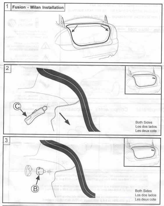 Red de carga organizadora estilo sobre maletero para Ford Fusion 2005-2012 totalmente nueva Foto 4 de 4