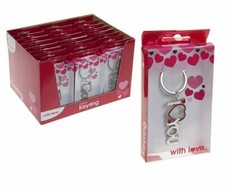 I LOVE YOU VALENTINES DAY KEY CHAIN IN GIFT BOX Couple Key ring Gift PM737003 UK